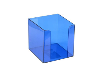 Куб для бумаги пластиковый синий 9x9x9 см. Axent Delta D4005-02