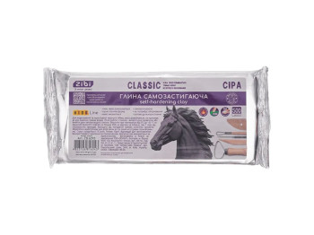 Глина самозастывающая Classic, 500 г, серая, ZiBi