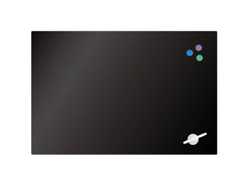Доска стеклянная магнитно-маркерная Axent 9615-01-A 60×90 см, черная, Axent