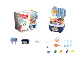 Игровой набор кухня, плита, продукты, посуда, 10 предметов