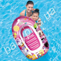 Плотик Клуб Микки Мауса розовый лодочка Bestway 91025