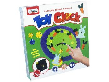 Набор для творчества Toy clock - Заячья лужайка, Strateg