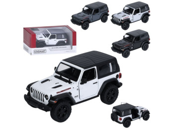 Машинка игрушечная Джип KT5412WK, металл, инерционная, 1:34, открывающаяся дверь, 3 цвета, KINSMART