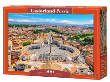 Пазлы Вид из Ватикана, Рим, 500 элементов, Castorland B-53964