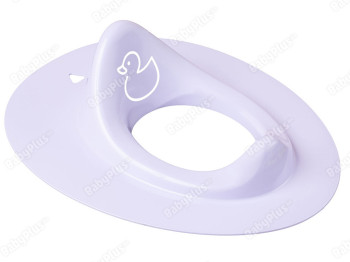 Туалетное сиденье обычное Утенок светло-фиолетовое. Tega Baby DK-090-133
