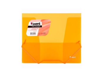 Папка на резинках B5 прозрачная оранжевая. Axent 1505-25-A