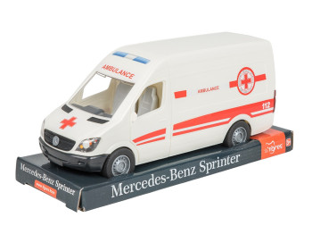 Машинка швидка допомога Mercedes-Benz Sprinter 39712 25 см, відкриваються двері, Tigres