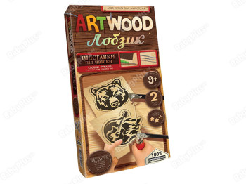 Набір креативної творчості ARTWOOD Підставки під чашки міні, Danko Toys