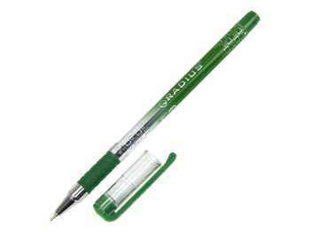 Ручка кулькова з принтом зелена. Radius I-Pen