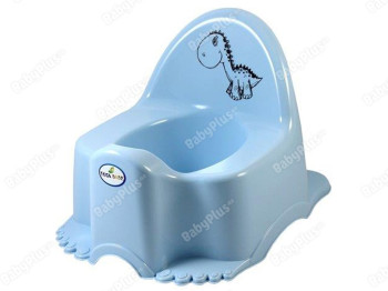Горшок с музыкой голубой ЕСО Динозавр. Tega Baby PO-056-135