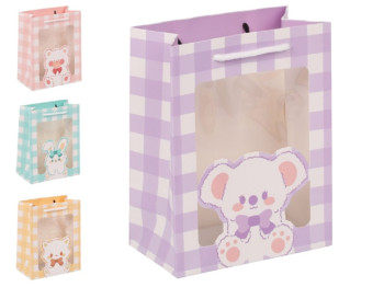 Пакет подарунковий паперовий S Animal babies 18х23х10см