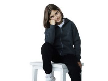 Кофта детская унисекс Трезубец тринитка с начесом. Рост 140 серый. GBI Teens 13772