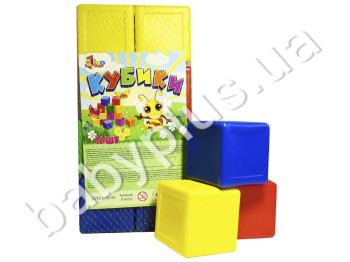 Кубики кольорові 16шт. 7см. Lico Toys Л-002-6