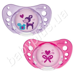 Пустышка Physio Air, латекс, 6-16 мес (2шт), Chicco