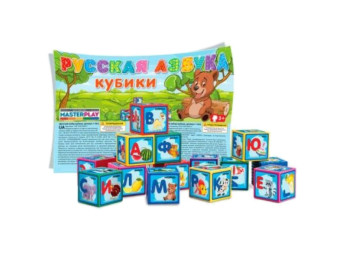Кубики Російська Азбука 9 деталей. Masterplay 1-062