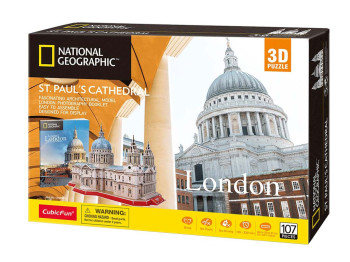 Тривимірна головоломка-конструктор National Geographic Собор Святого Павла. Cubic Fun DS0991h