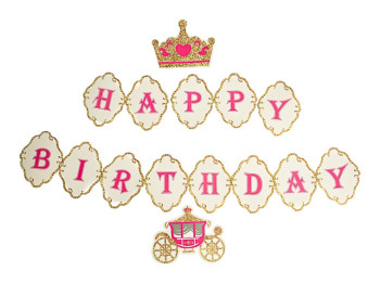 Растяжка на день рождения "Happy Birthday", 2 вида (цена за 1шт.)