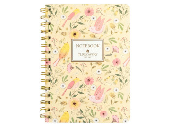 Блокнот A5 на спирали Axent Secret Garden 2 8473-2-A-TR, клетка