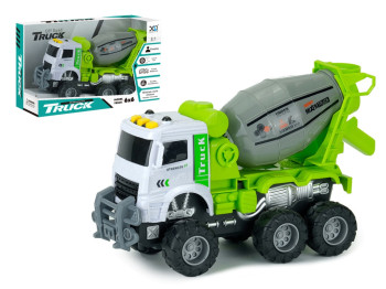 Машинка інерційна міксер Truck, 24 см, звук і світло, зелений