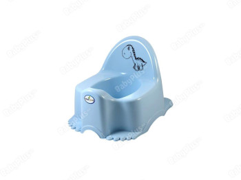 Горшок ЕСО-Динозаврик голубой. Tega Baby DN-001-135