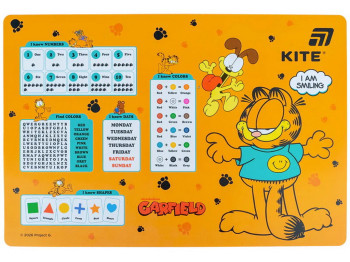 Настільна пластикова підкладка Garfield, 42,5×29 см, для творчості, Kite