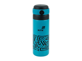 Термос Kite K25-1222-1 500 мл темно-бирюзовый, с крышкой-чашкой и поильником, Kite