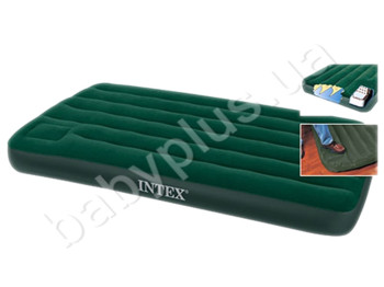 Велюр матрац з вбудованим ножним насосом Intex 66950