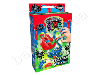 Набір для создинія Лизуна Crazy Slime Magnetic міні. DankoToys рус (Пошкоджена коробка)