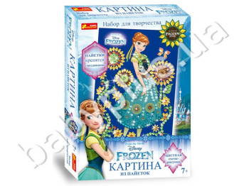 Набор для творчества, Картинка из пайеток Frozen Анна, Лето, Ranok Creative