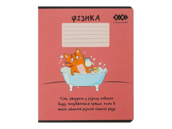 Зошит предметний у клітку Фізика, 36 аркушів B5 (ціна за 1 шт)