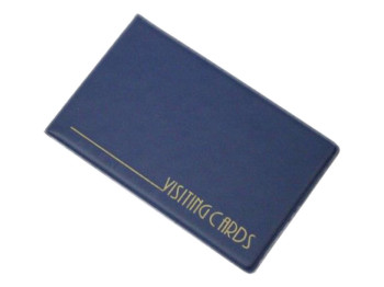 Візитниця для 24 візиток, PVC, т.-синій, PANTA PLAST 0304-0001-02