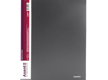 Дисплей-книга для документів Axent 1020-03-A, 20 файлів A4, сіра, Axent