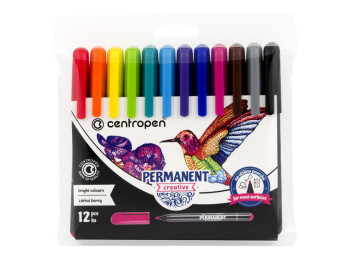 Маркер перманентный набор Permanent Creative, 12 шт.Centropen