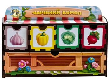 Деревянная настольная игра Комодик Счет 1. Размер 14.5х6х24 см. Ubumblebees ПСД069