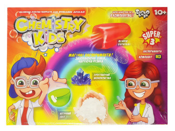 Безпечний освітній набір для проведення дослідів CHEMISTRY KIDS, Danko Toys