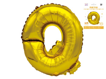 Шар фольгированная буква Q Party Go, 40 см, золотая