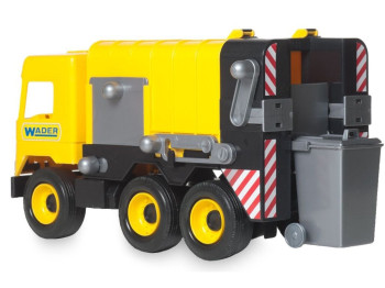 Машинка Tigres 39492 Middle Truck Сміттєвоз жовтий у коробці 44 см