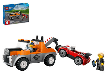 Конструктор LEGO City Эвакуатор и ремонт спортивных авто, 101 деталей