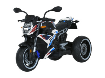 Мотоцикл дитячий електричний триколісний білий, 2×25W, музика, світло