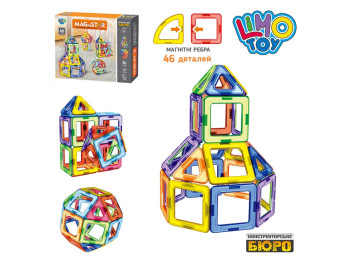 Конструктор магнитный. Limo Toy LT1002. 46 деталей Уценка