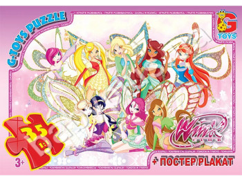 Пазли картонні 35 ел, WinX Club, G-Toys