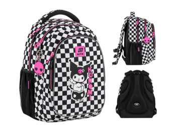 Рюкзак підлітковий Education teens Kuromi 40×29×17 см, ортопедичний, Kite
