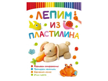 Лепим из пластилина. Зайчик. Crystal Book F00028332