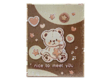 Алмазная мозаика Kidis Мишка, 20×25 см, на холсте