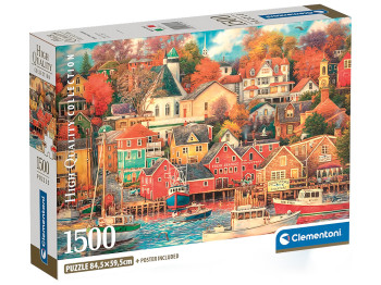 Пазли 1500 елементів, "Колекція високої якості", Тиха гавань, Clementoni 31713