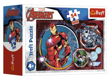Пазлы Trefl Mini The Avengers Герои, 54 элемента, Trefl 19615