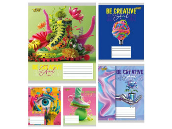 Зошит у клітинку Тетрада Creative ТА61512, 48 аркушів, мікс видів, ціна за 1 шт