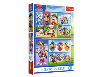 Пазлы 2 в 1 Правила патруля, 2х70 элементов Trefl Paw Patrol