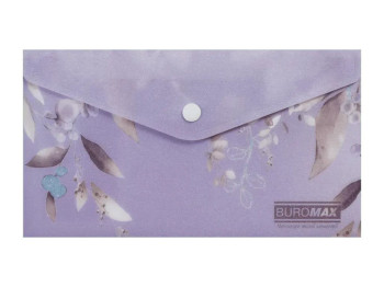 Папка-конверт на кнопке DL из матового пластика, дизайн Lavendula