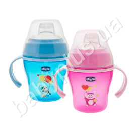Чашка Soft Cup,розовая/голубая, 6м+
